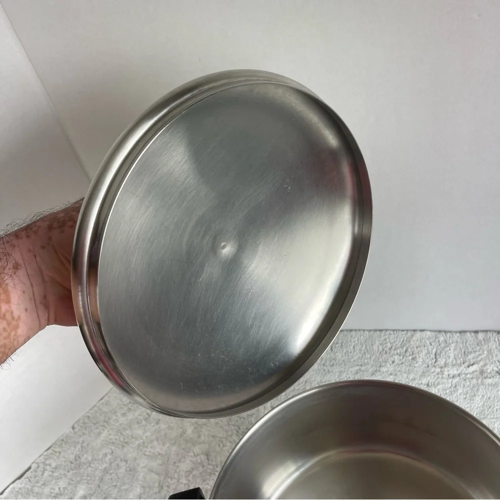 Vintage REVERE WARE Copper Clad 4 1/2 Qt Dutch Pot